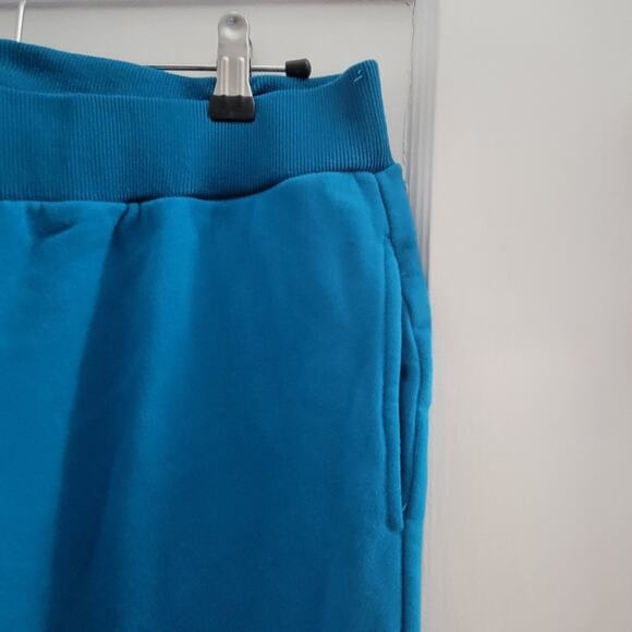 XL "The Label" turquoise blue thick jogger sweatpants with pockets - Picture 2 of 4